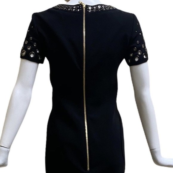 Emilio Pucci Black dress with metal/stud detailing - Picture 7 of 9